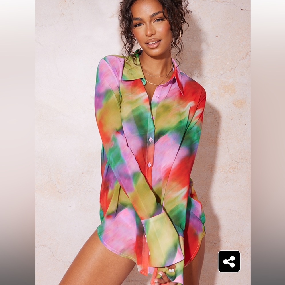 Oversized beach shirt